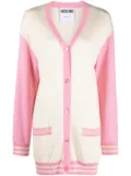 Moschino monogram-jacquard cardigan - Neutrals