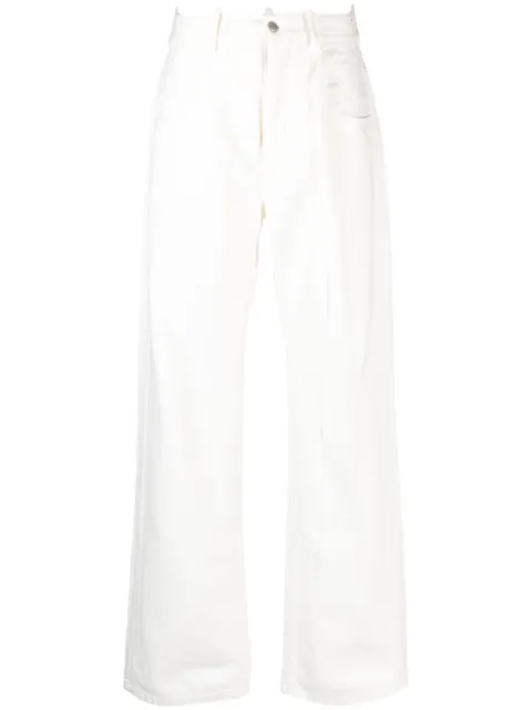 Ann Demeulemeester pantalon en coton à coupe ample