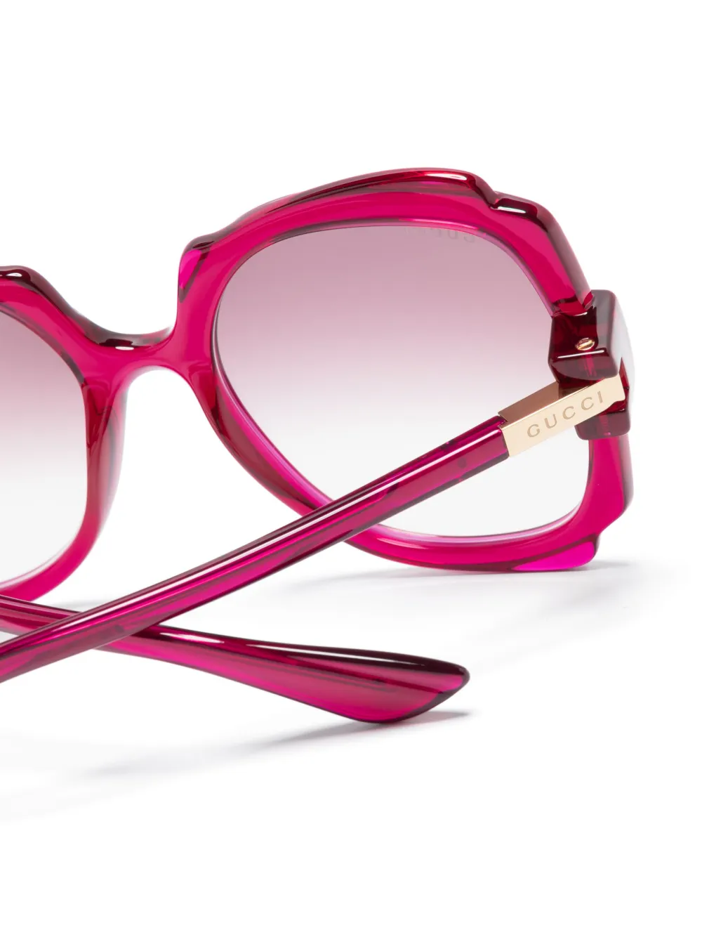 Gucci Eyewear Zonnebril met vierkant montuur Paars