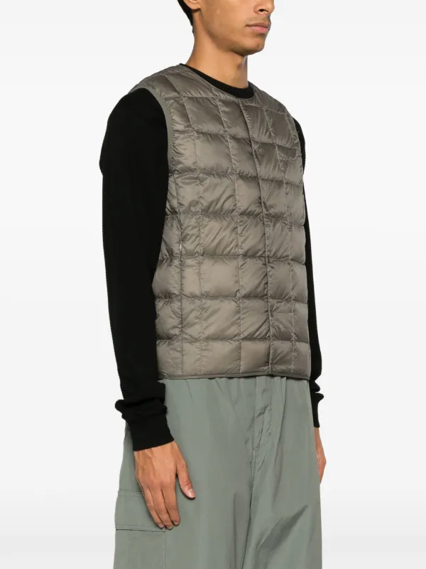 Gramicci logo-embroidered Padded Gilet Grey FARFETCH NZ