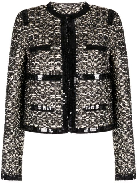 Giambattista Valli sequin-embellished tweed jacket