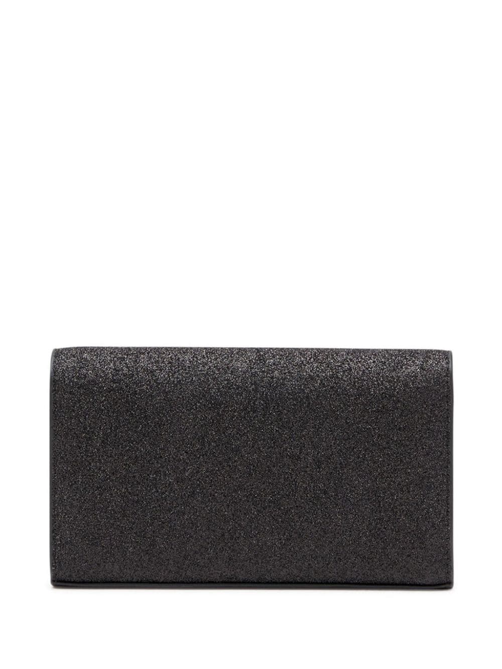 Shop Diesel 1dr Glitter-detail Wallet In Black