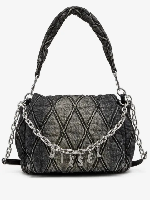 Diesel Charm-D diamond-quilted shoulder bag