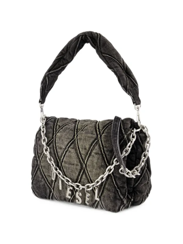 Diesel Charm-D キルティング ショルダーバッグ | ブラック | FARFETCH JP