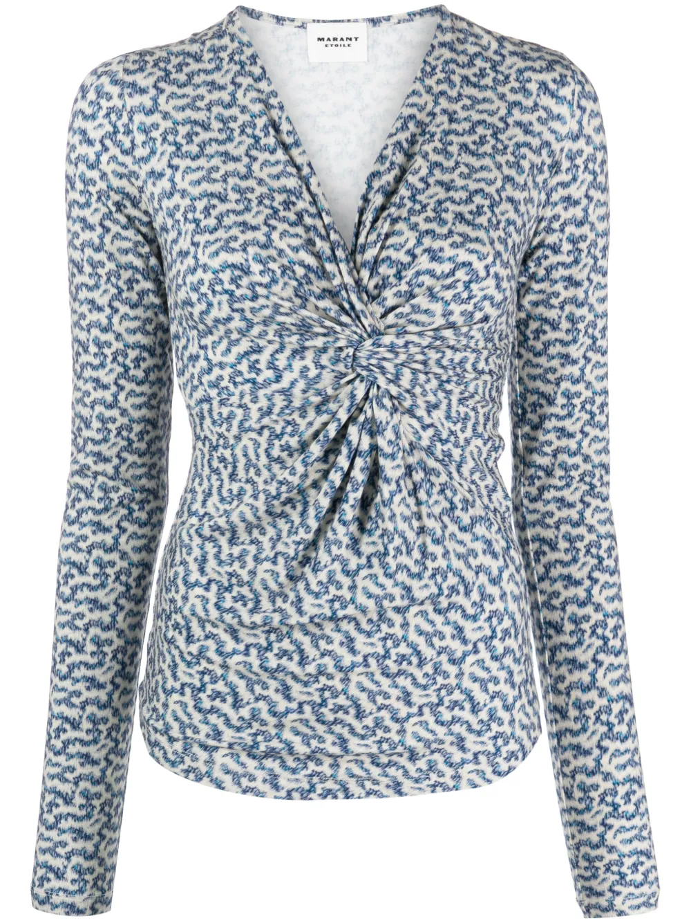 ISABEL MARANT Blouse met grafische print Blauw