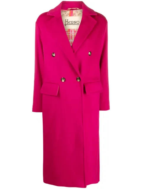 Herno double-breast virgin wool coat