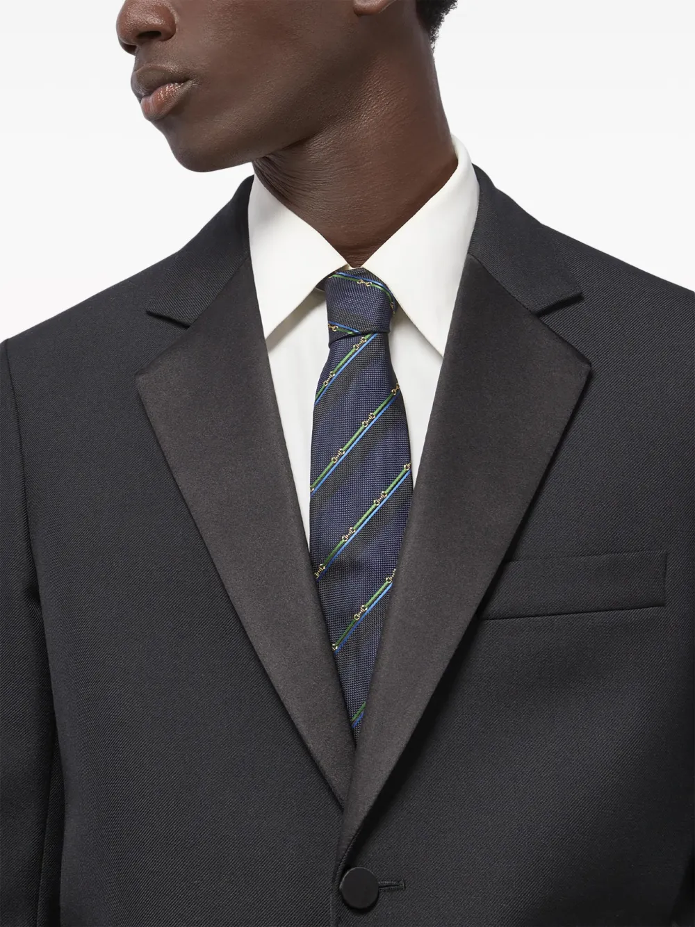 Black suit with burberry tie online