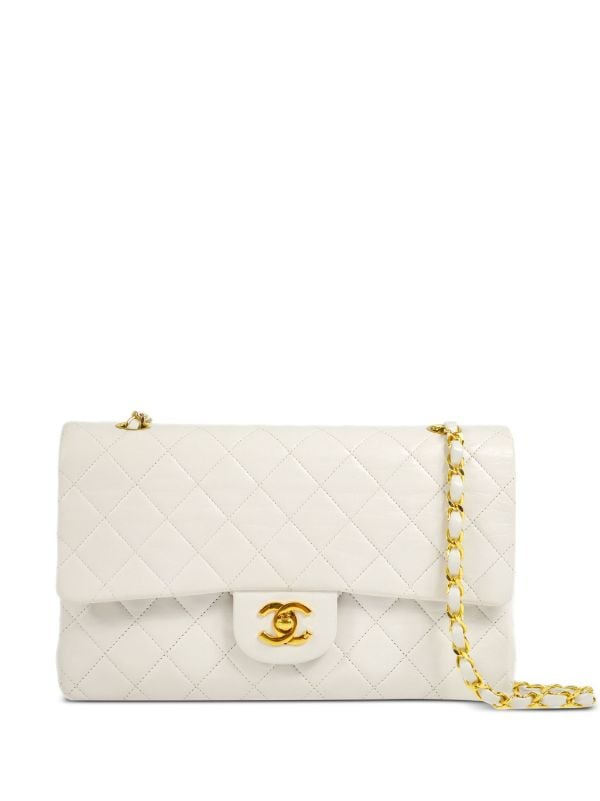 CHANEL Pre-Owned 1990 Medium Double Flap Shoulder Bag - Farfetch