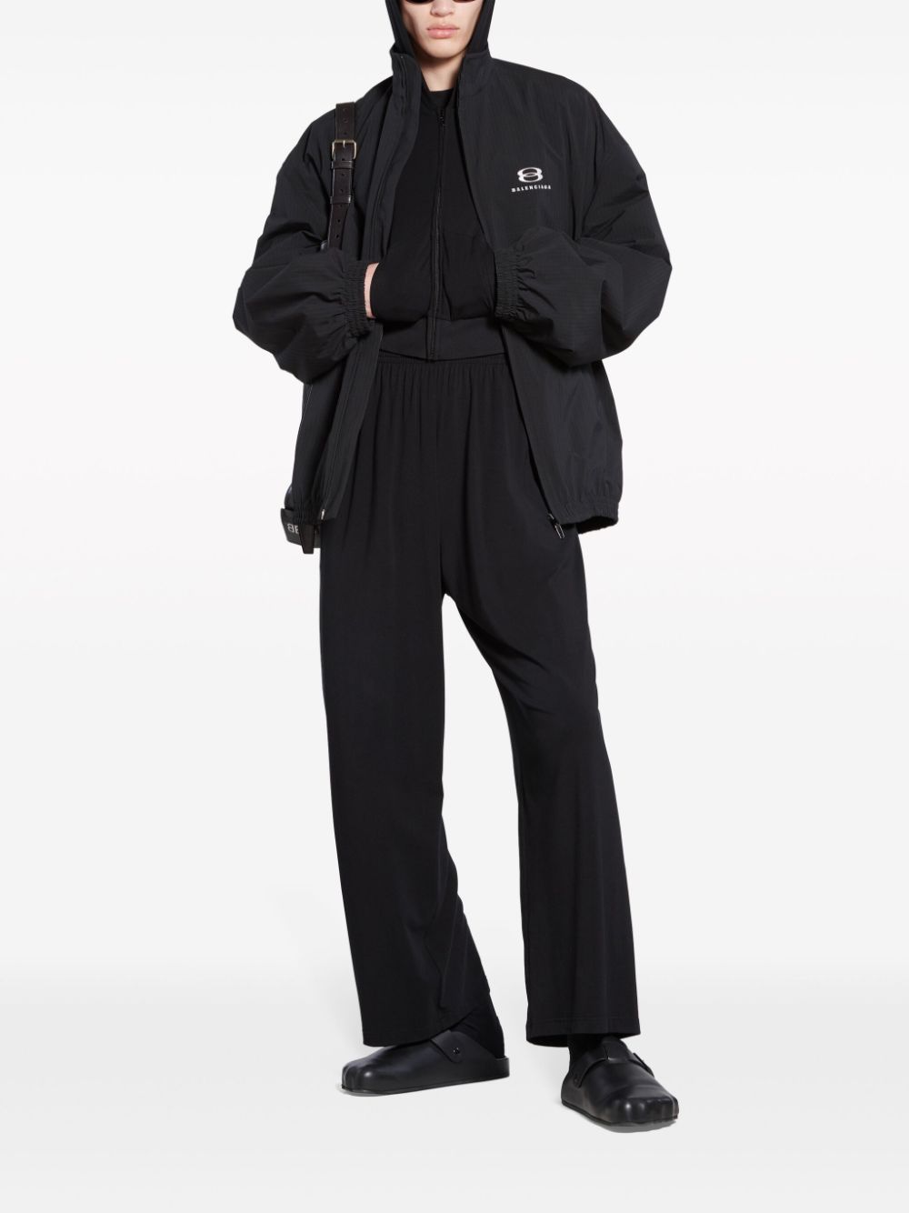 Shop Balenciaga Unity Sports Icon Jacket In Black