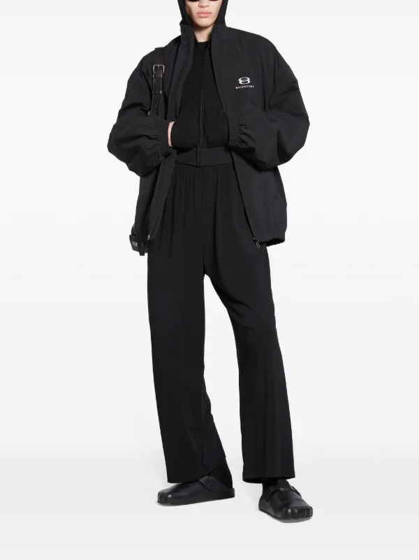Balenciaga logo print Hooded Jacket Farfetch