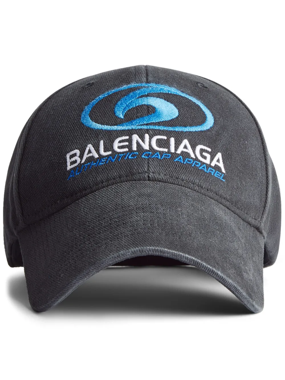 Balenciaga Surfer Logo-embroidered Cotton Baseball Cap In Black