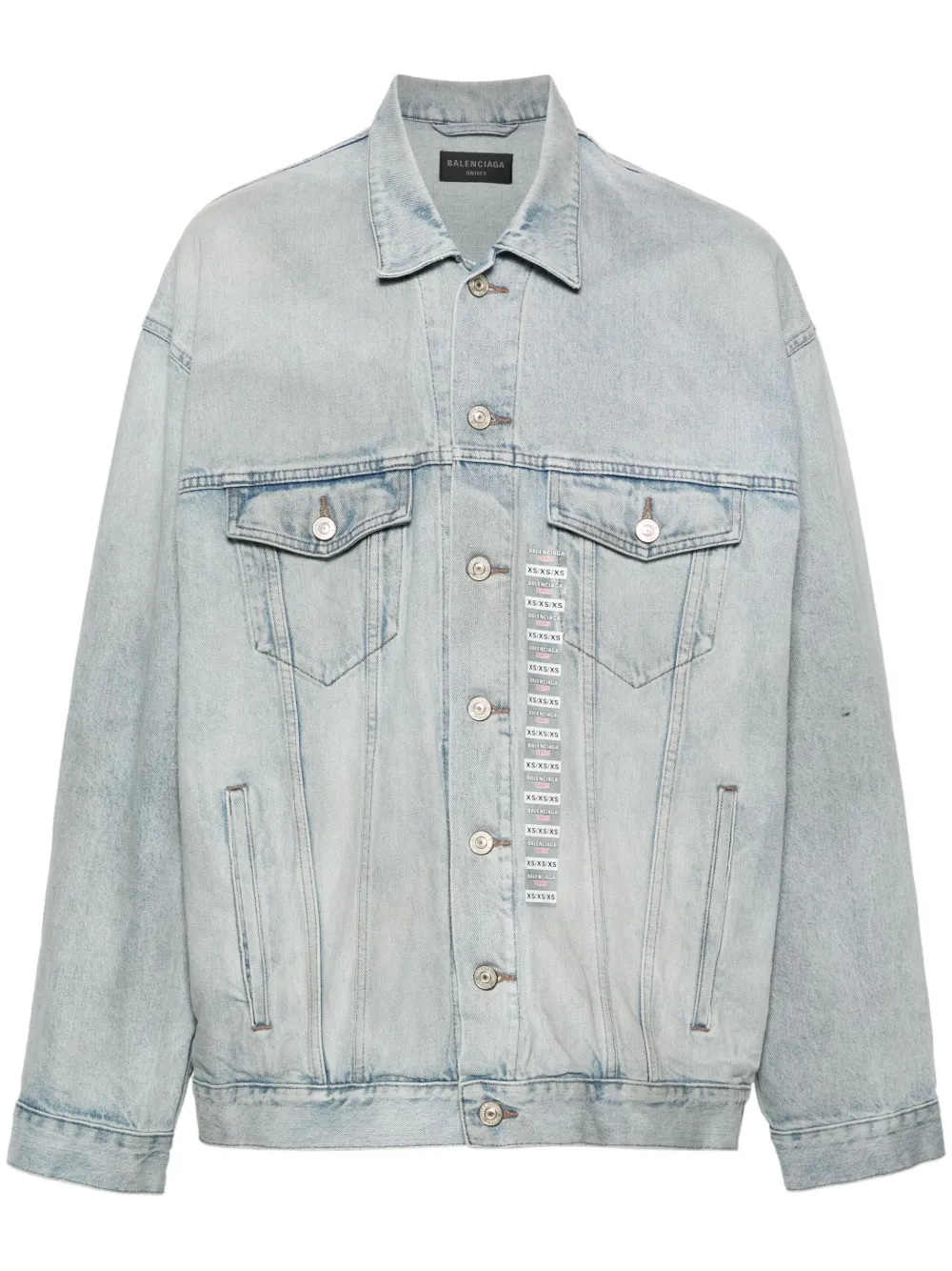 Balenciaga Giacca denim oversize - Blu