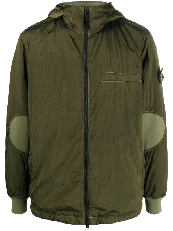 Stone island nylon metal on sale watro hooded down jacket