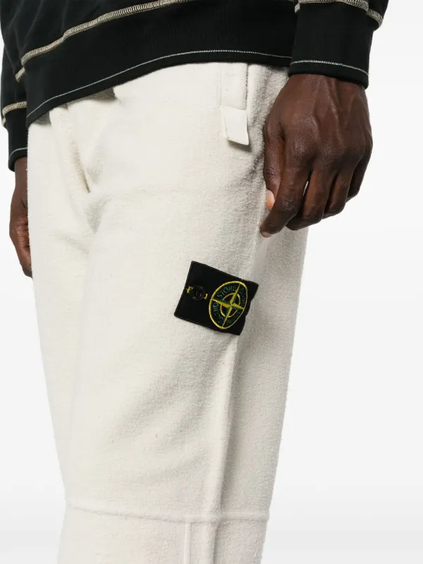 Stone island white joggers hot sale