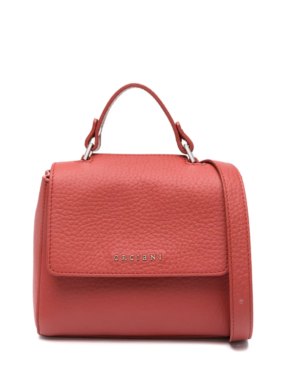 Orciani Sveva Soft Leather Tote Bag In Red