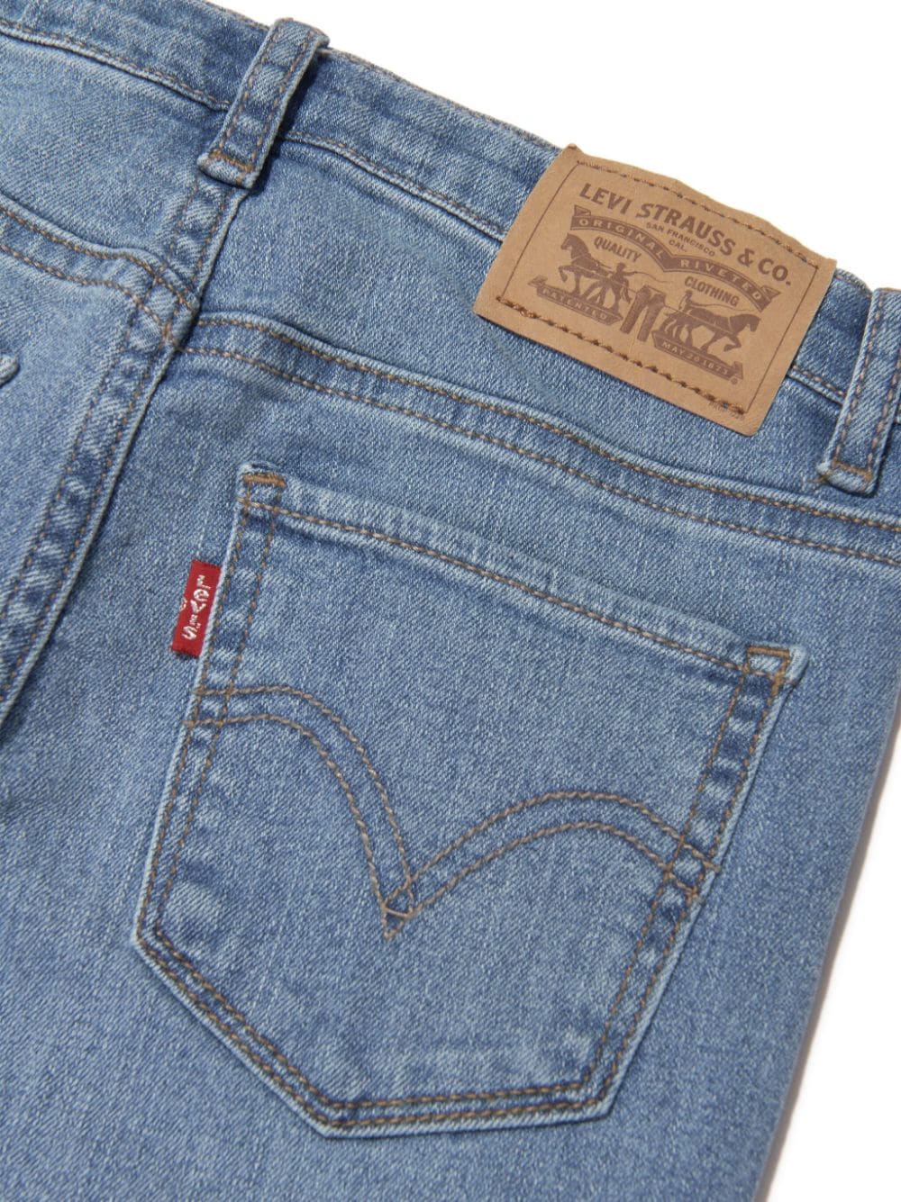Shop Levi's Logo-patch Skinny Jeans In Blue