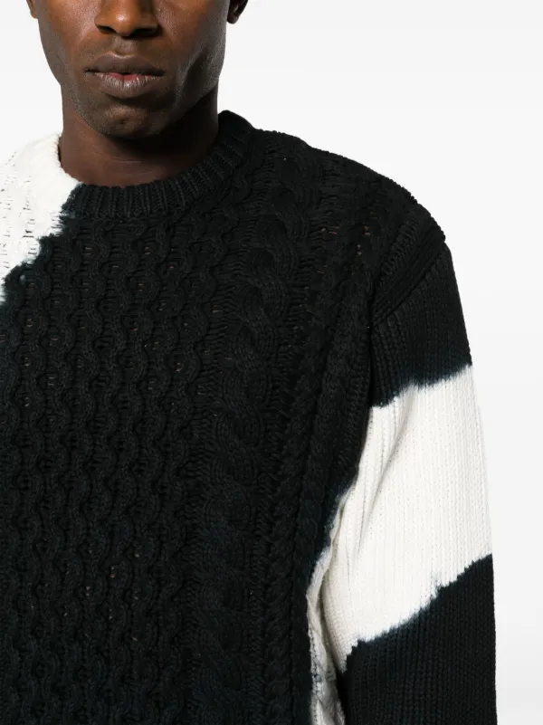 Mens black hot sale fisherman sweater