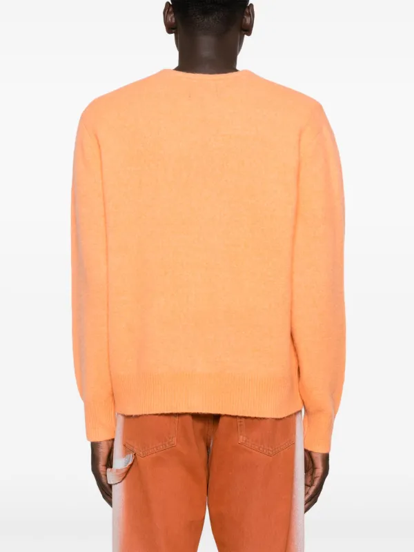 Stüssy Brushed V-neck Cardigan | Orange | FARFETCH Stüssy Brushed V-neck Cardigan | Orange | FARFETCH