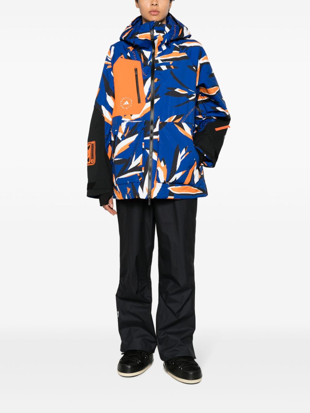 Image 2 of adidas by Stella McCartney x Terrex TrueNature abstract-print ski jacket