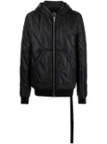 Rick Owens DRKSHDW Gimp quilted hooded jacket - Black