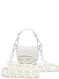 Diesel 1DR Chain XXS leather cross body bag - White