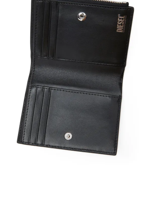 DIESEL 1DR 黒レザー 正規品 Diesel 1DR 財布 | ブラック | FARFETCH JP