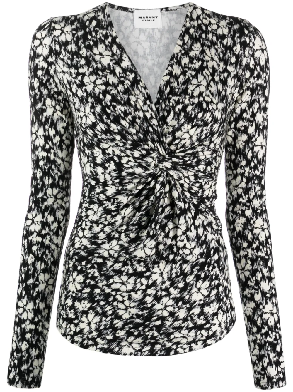 ISABEL MARANT Blouse met bloemenprint Zwart