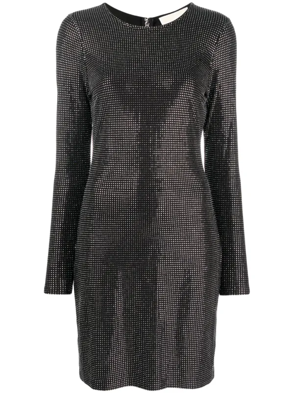 Michael Michael Kors crystal embellished long sleeve Minidress
