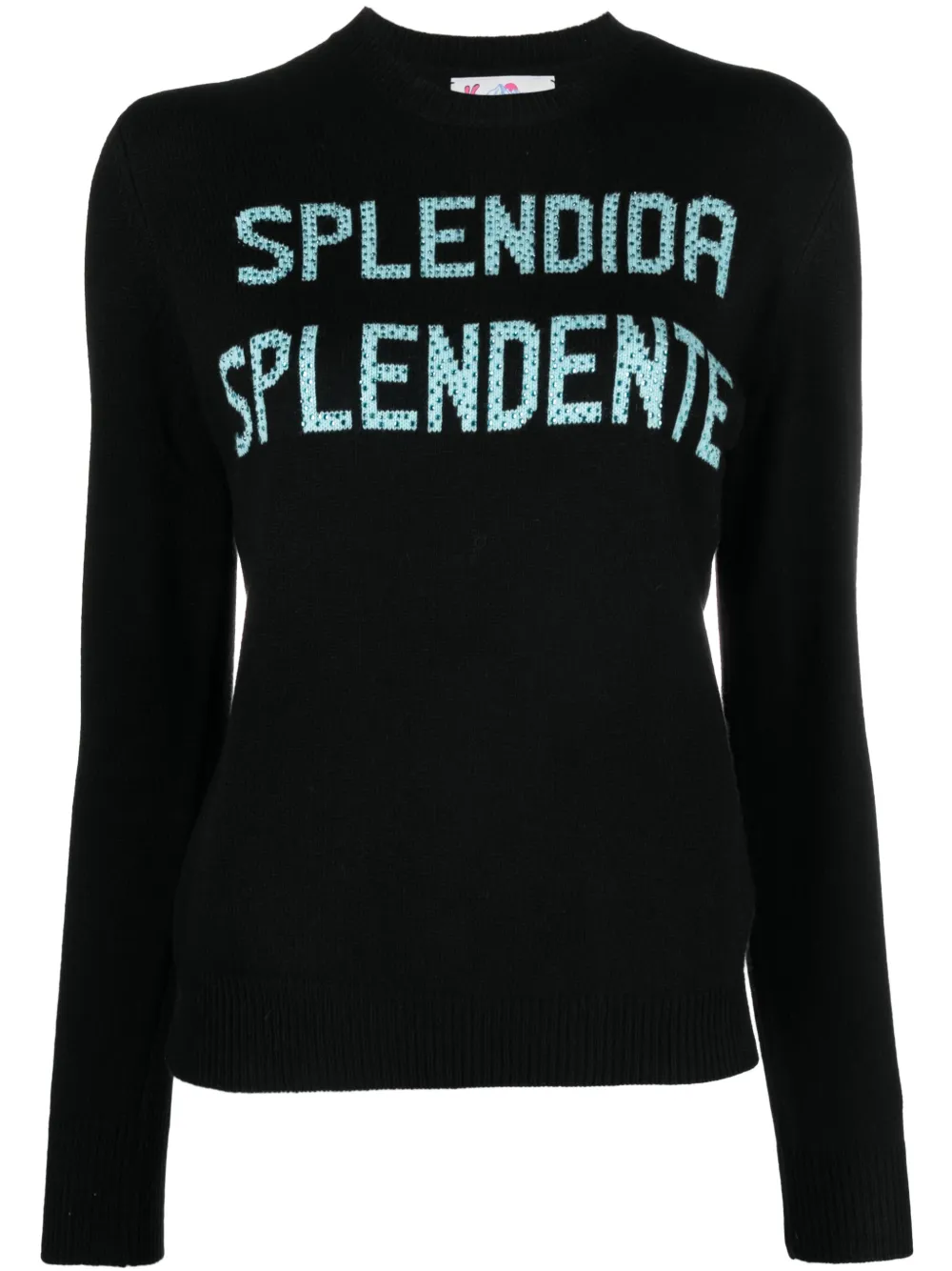 MC2 Saint Barth La Vedo Grigia jacquard jumper | Black | Image 1
