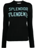 MC2 Saint Barth La Vedo Grigia jacquard jumper - Black