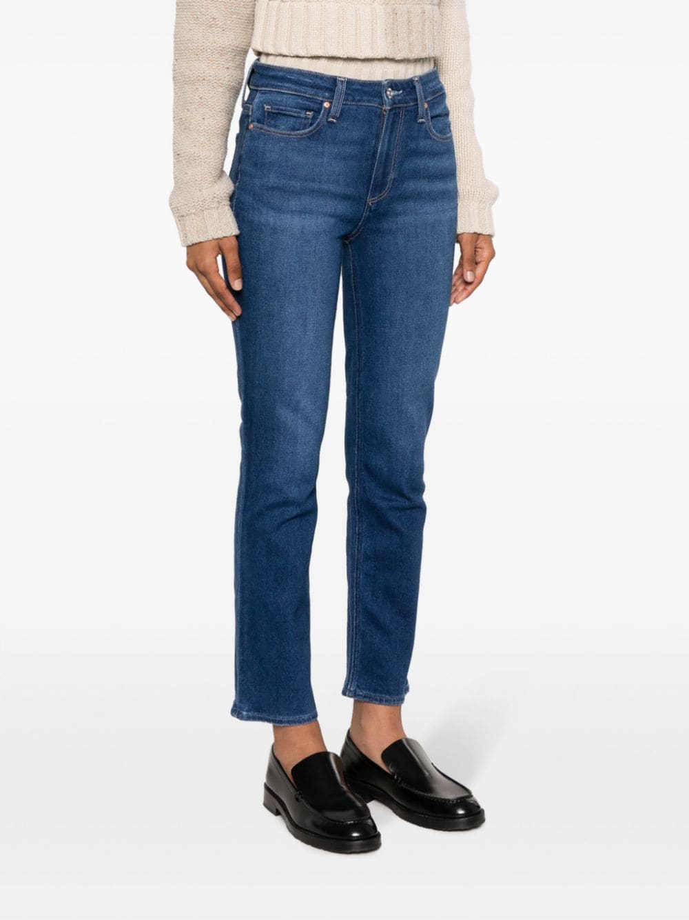 Shop Paige Cindy Newbie Slim-cut Jeans In Blue