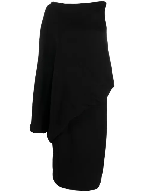 TOM FORD asymmetric silk midi dress