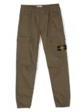 Stone Island Junior Compass-patch cargo trousers - Green