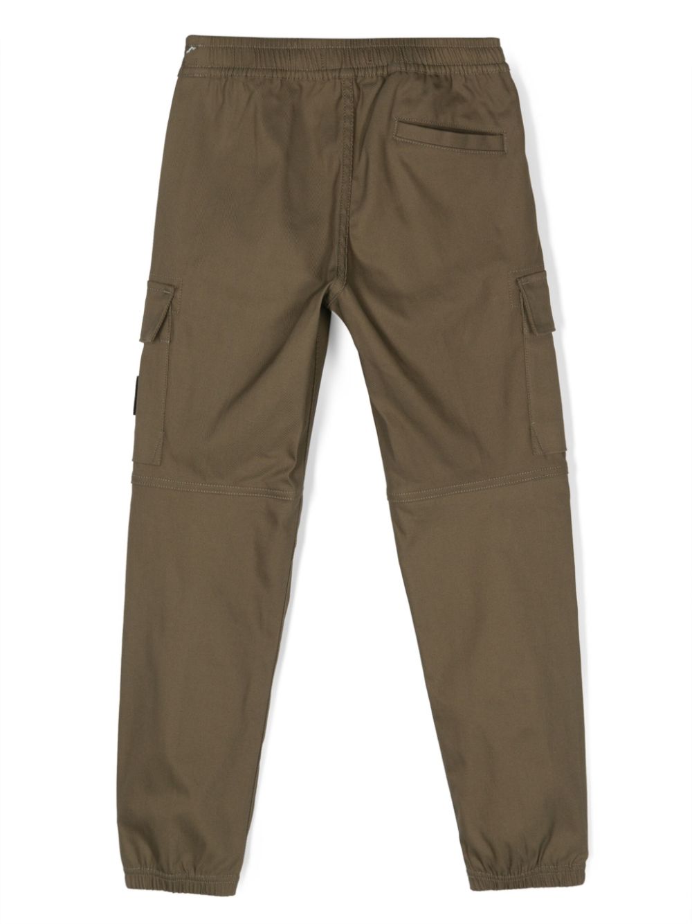Shop Stone Island Junior Compass-patch Cargo Trousers In Green