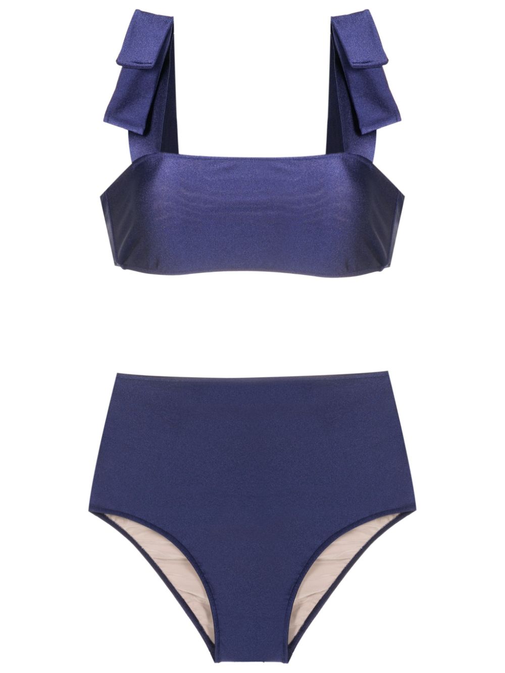 Adriana Degreas Bikini met strikdetail Blauw