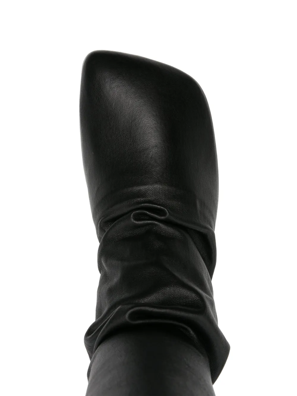 Shop Uma Wang 50mm Knee-high Leather Boots In Black