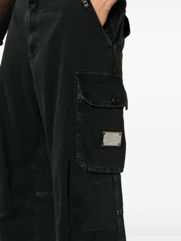 Dolce & Gabbana straight-leg Cargo Jeans | Black | FARFETCH
