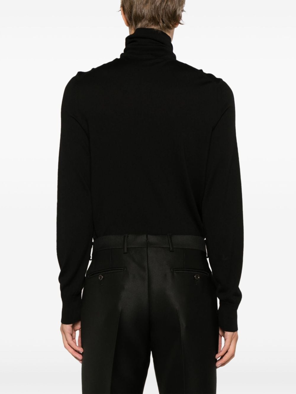 Shop Tom Ford Slim-cut Tailored Trousers In Black