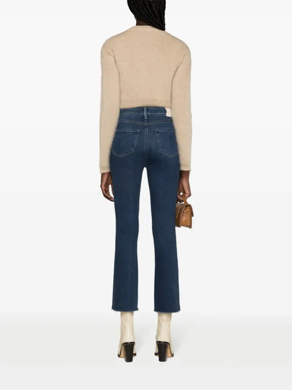 デニム・ジーパン Paige Claudine Straight Jeans PAIGE Claudine Raw cut-hem Jeans | Blue | FARFETCH