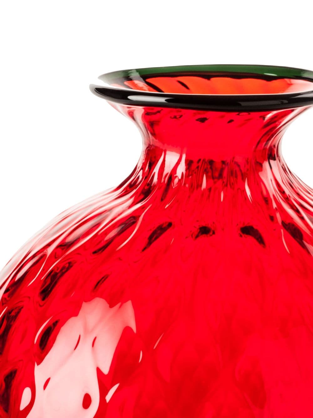 Shop Venini Monofiore Glass Vase In Red