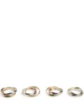 L'Objet Three Ring napkin ring (set of four) - Silver