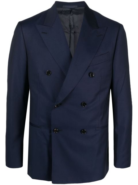 Caruso double-breasted wool blazer