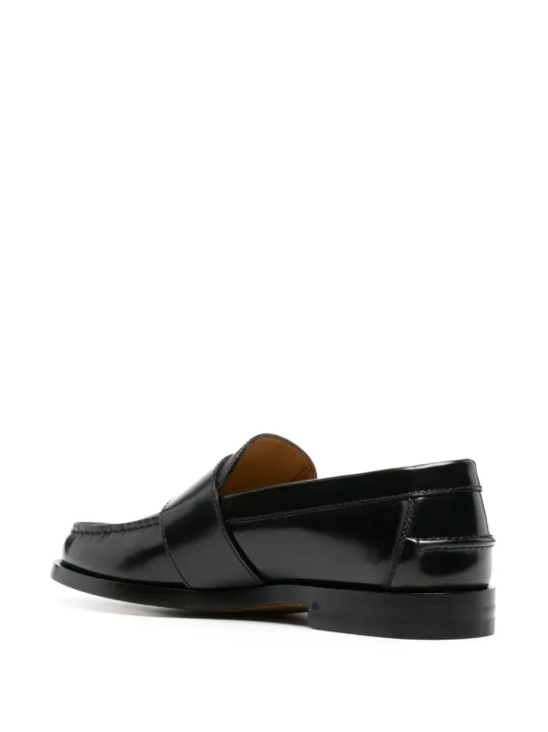 Gucci GG Supreme Leather Loafers | Black | FARFETCH display picture 1