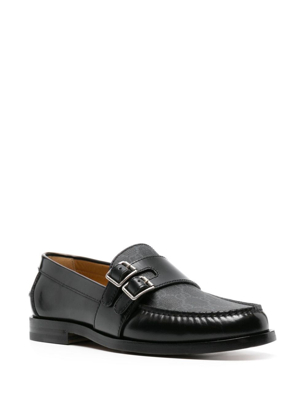 Gucci GG Supreme leather loafers - Black