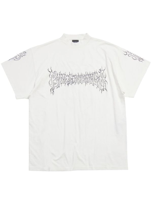 Balenciaga logo-print Cotton T-shirt - Farfetch