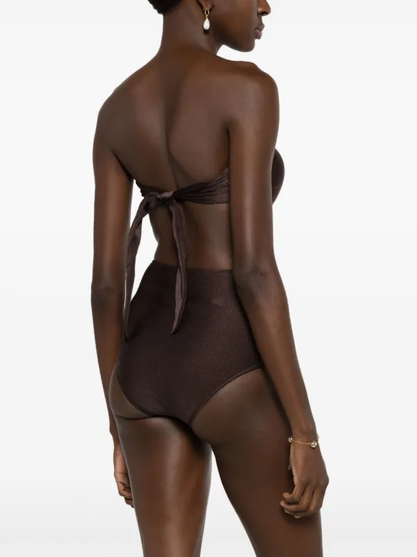 【Adriana Degreas】ベルト水着 Adriana Degreas Strapless stretch-jersey Bikini | Black