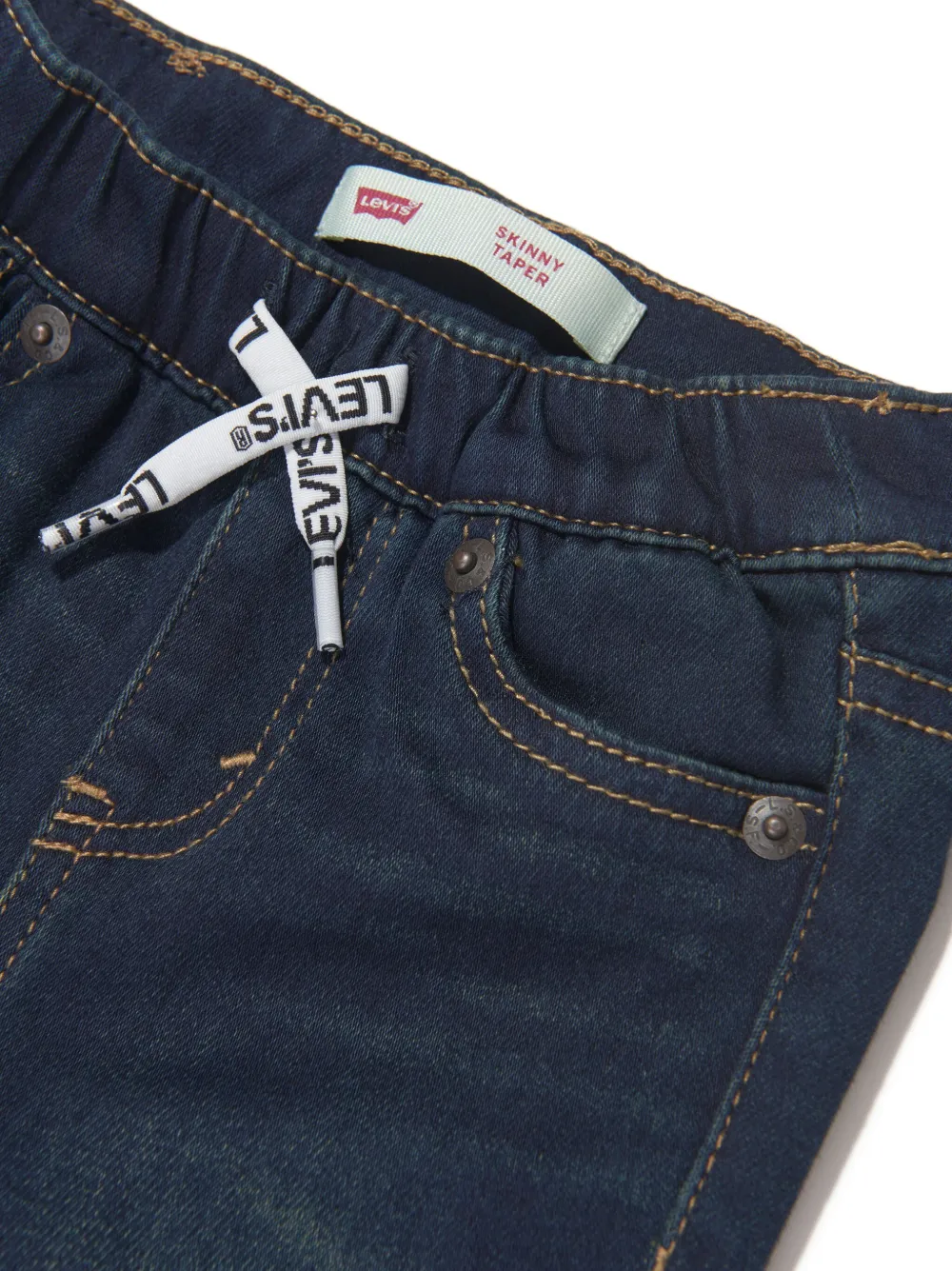 Levi's Kids Jeans met trekkoordtaille Blauw