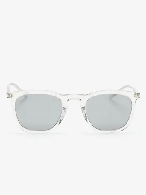 Saint Laurent Eyewear logo-engraved square-frame sunglasses
