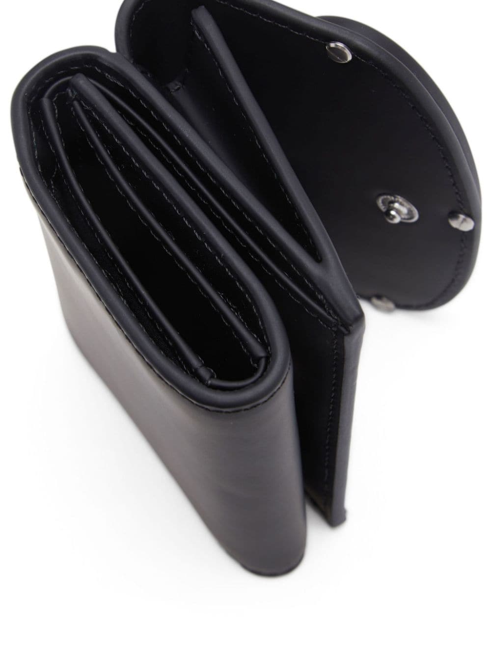 Shop Diesel 1dr Leather Wallet In Black