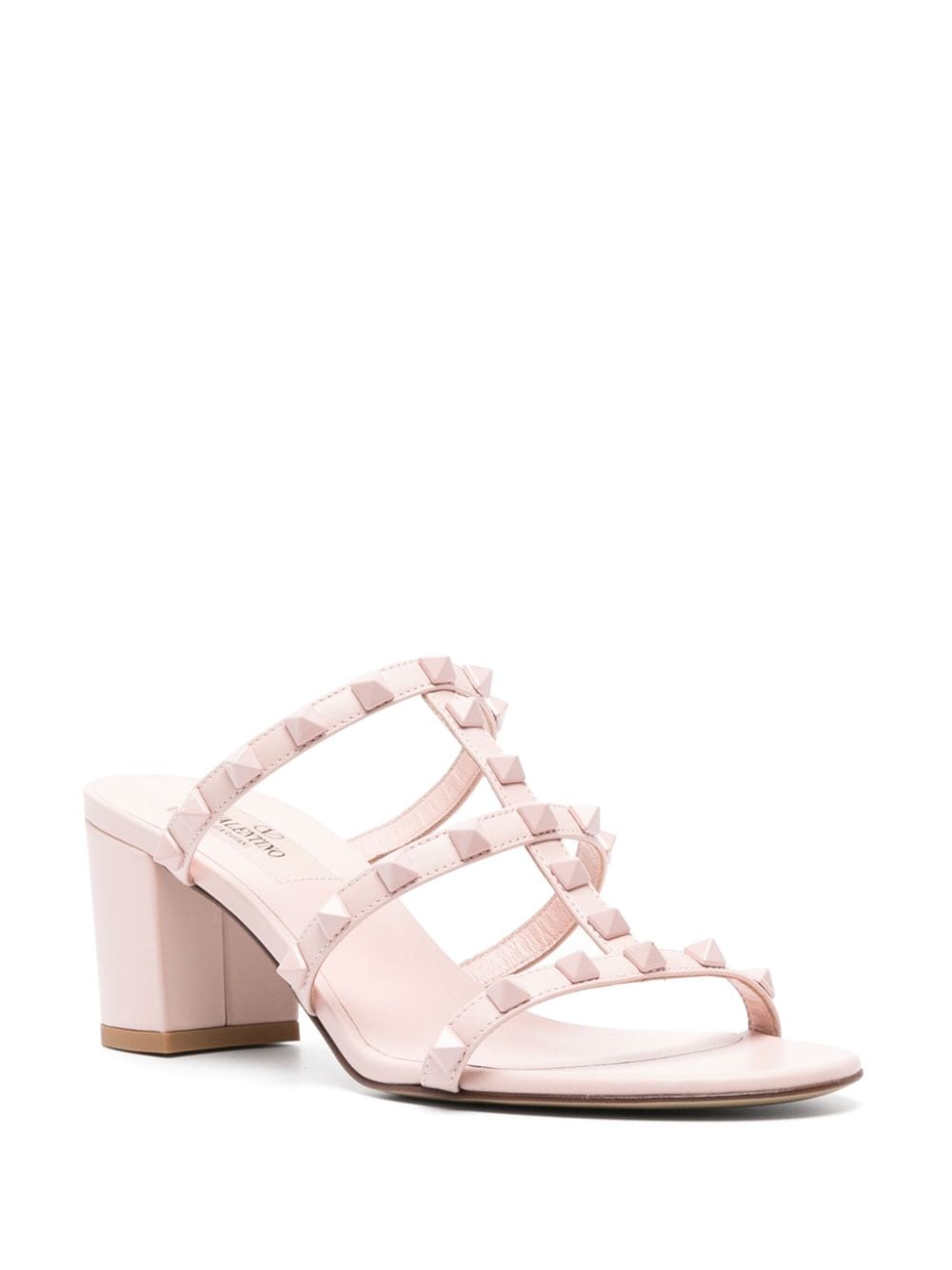 Valentino Garavani 65mm Rockstud leather sandals - Roze